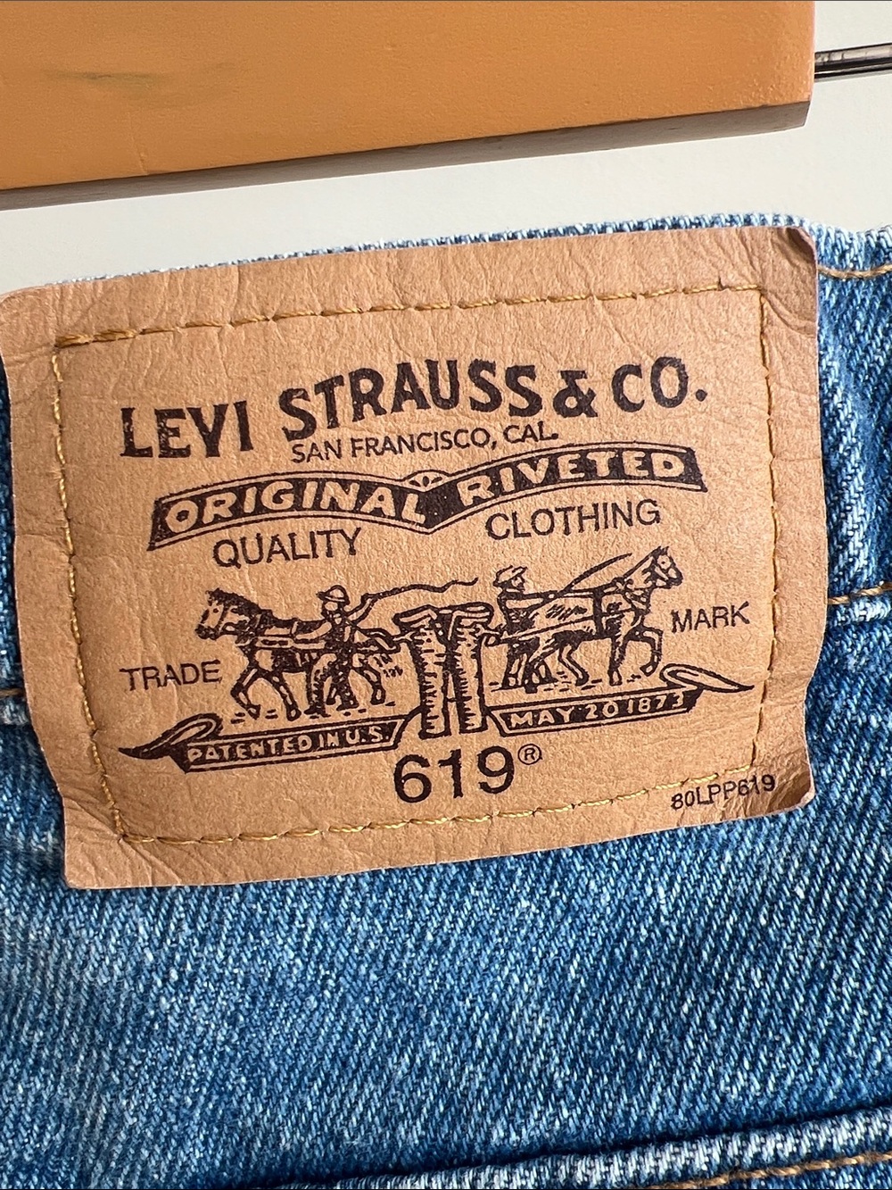 Levi's 619 Orange Tab Jeans - Picture 2 of 9